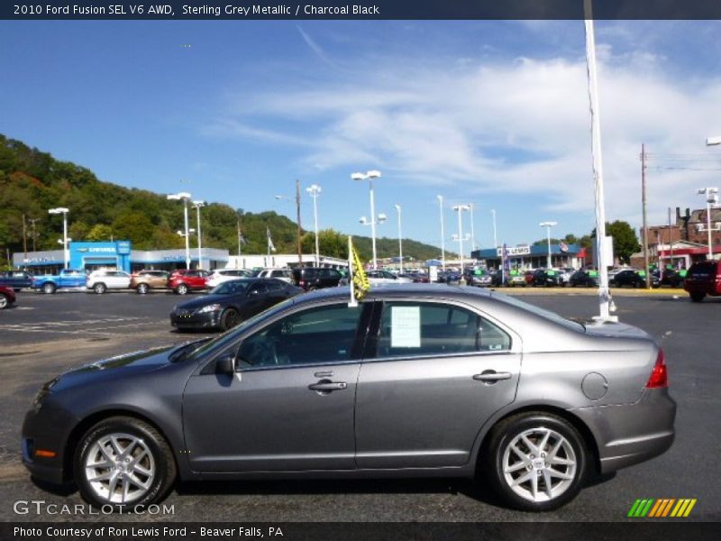 Sterling Grey Metallic / Charcoal Black 2010 Ford Fusion SEL V6 AWD