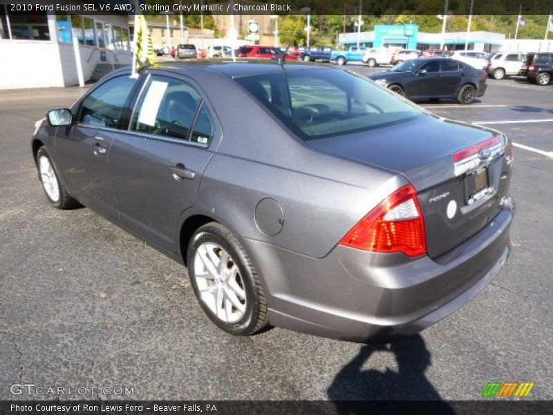 Sterling Grey Metallic / Charcoal Black 2010 Ford Fusion SEL V6 AWD