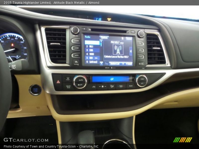 Attitude Black Metallic / Almond 2015 Toyota Highlander Limited