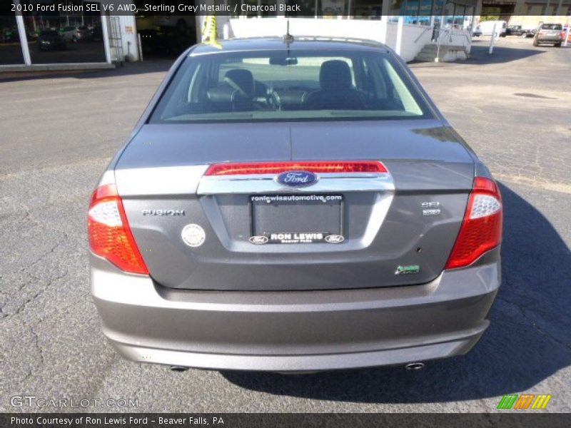 Sterling Grey Metallic / Charcoal Black 2010 Ford Fusion SEL V6 AWD