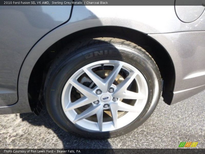 Sterling Grey Metallic / Charcoal Black 2010 Ford Fusion SEL V6 AWD