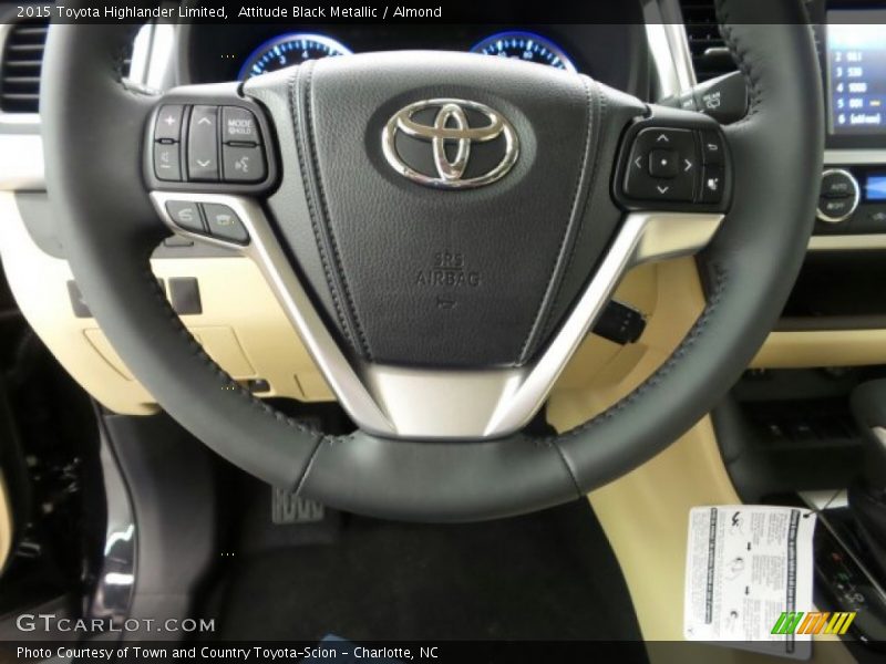 Attitude Black Metallic / Almond 2015 Toyota Highlander Limited