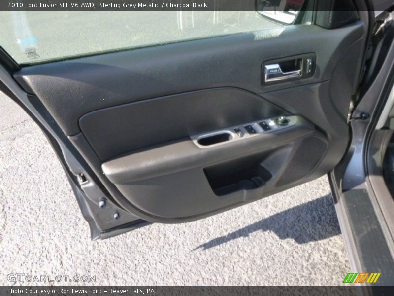 Sterling Grey Metallic / Charcoal Black 2010 Ford Fusion SEL V6 AWD