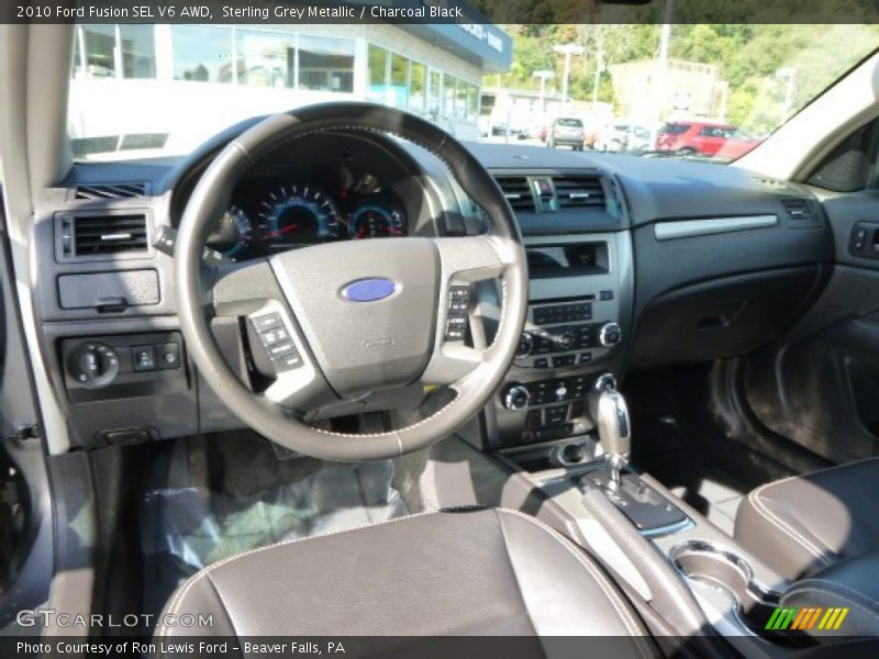 Sterling Grey Metallic / Charcoal Black 2010 Ford Fusion SEL V6 AWD