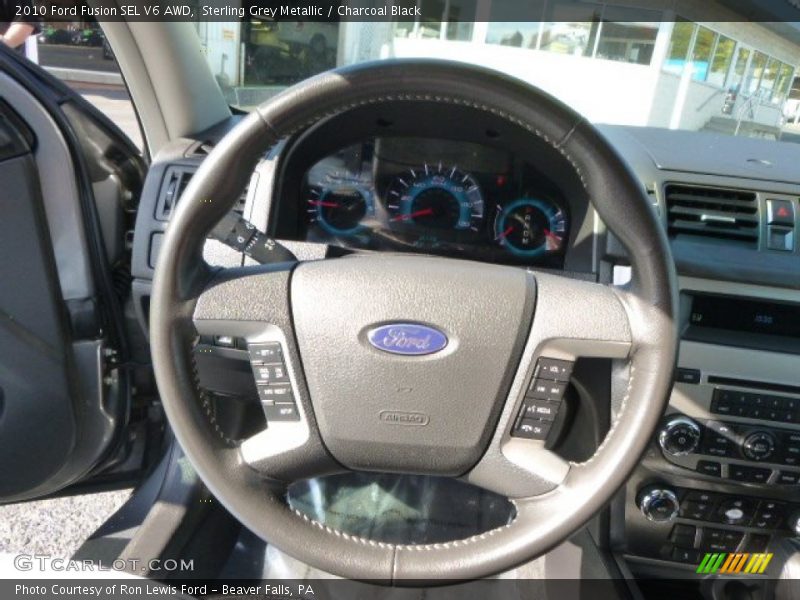 Sterling Grey Metallic / Charcoal Black 2010 Ford Fusion SEL V6 AWD
