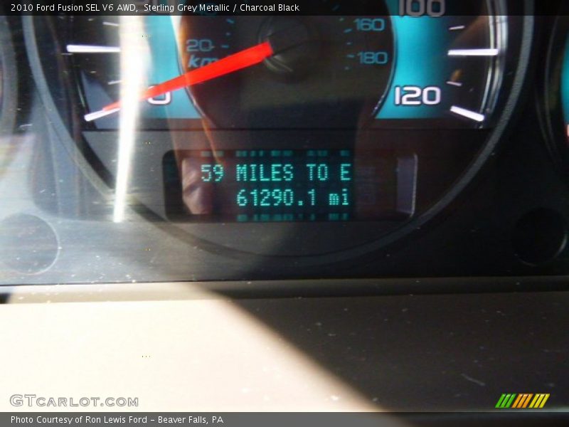 Sterling Grey Metallic / Charcoal Black 2010 Ford Fusion SEL V6 AWD