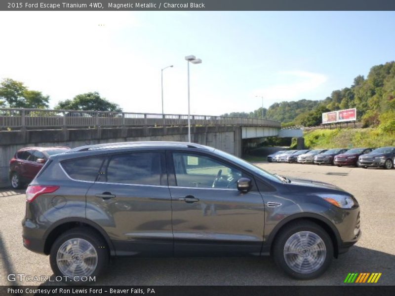 Magnetic Metallic / Charcoal Black 2015 Ford Escape Titanium 4WD