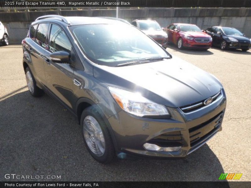 Magnetic Metallic / Charcoal Black 2015 Ford Escape Titanium 4WD