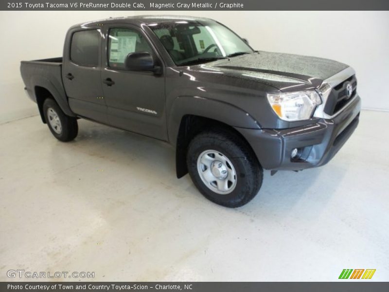 Magnetic Gray Metallic / Graphite 2015 Toyota Tacoma V6 PreRunner Double Cab