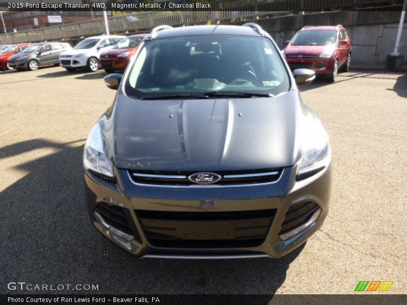 Magnetic Metallic / Charcoal Black 2015 Ford Escape Titanium 4WD
