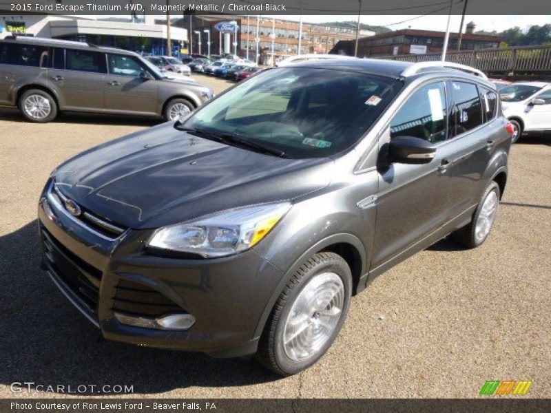 Magnetic Metallic / Charcoal Black 2015 Ford Escape Titanium 4WD