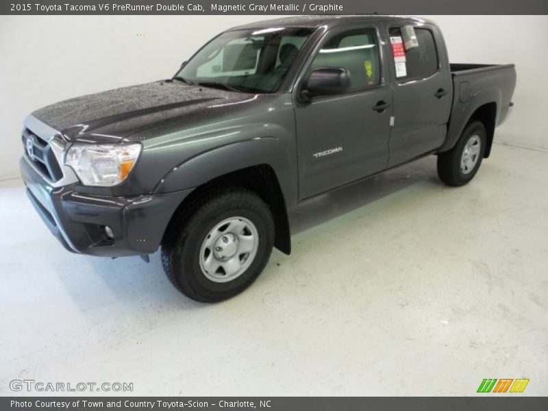 Magnetic Gray Metallic / Graphite 2015 Toyota Tacoma V6 PreRunner Double Cab