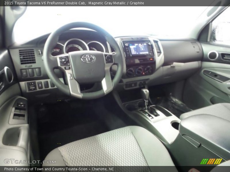 Magnetic Gray Metallic / Graphite 2015 Toyota Tacoma V6 PreRunner Double Cab