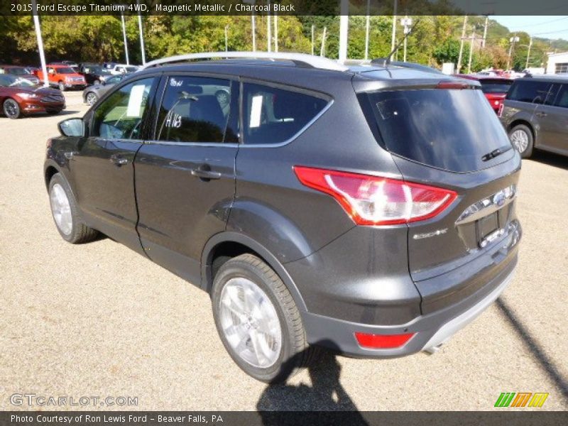 Magnetic Metallic / Charcoal Black 2015 Ford Escape Titanium 4WD
