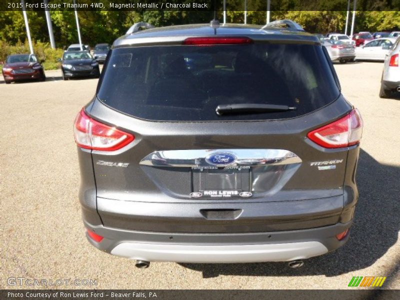 Magnetic Metallic / Charcoal Black 2015 Ford Escape Titanium 4WD