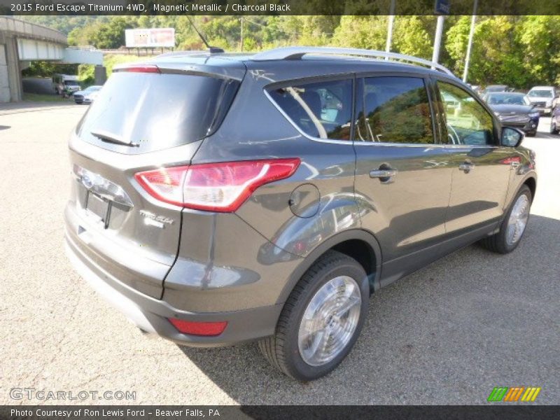Magnetic Metallic / Charcoal Black 2015 Ford Escape Titanium 4WD