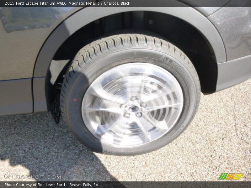 Magnetic Metallic / Charcoal Black 2015 Ford Escape Titanium 4WD
