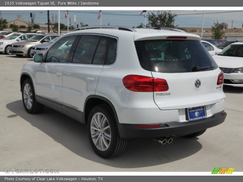 Pure White / Sandstone 2015 Volkswagen Tiguan SE