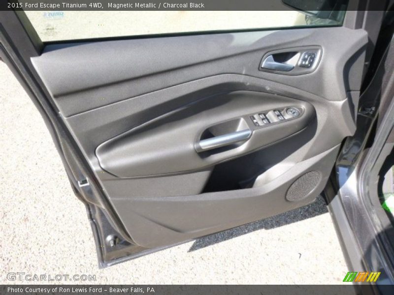 Magnetic Metallic / Charcoal Black 2015 Ford Escape Titanium 4WD