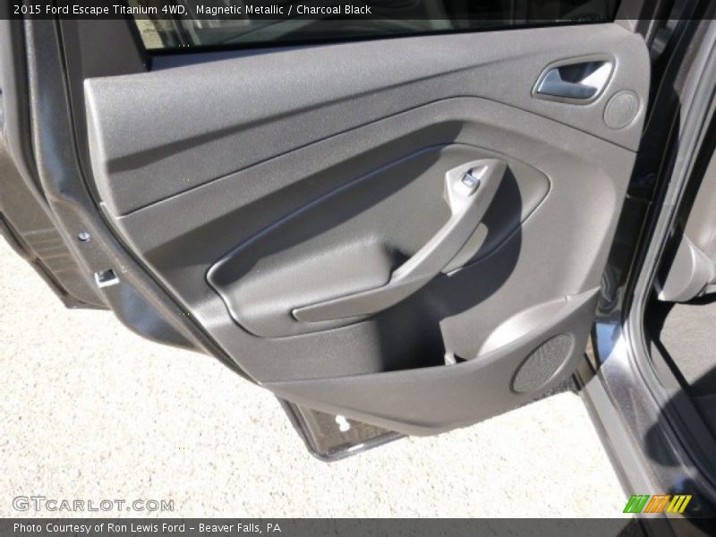 Magnetic Metallic / Charcoal Black 2015 Ford Escape Titanium 4WD