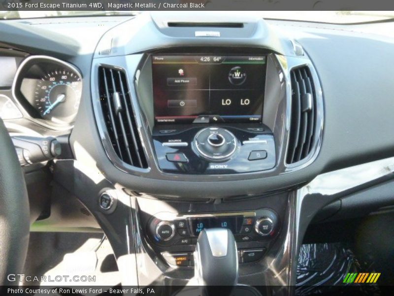Magnetic Metallic / Charcoal Black 2015 Ford Escape Titanium 4WD