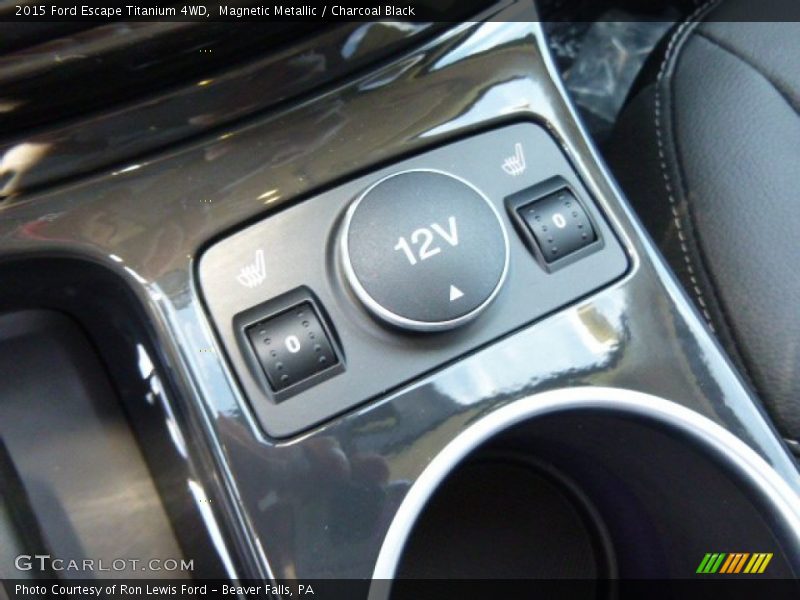 Magnetic Metallic / Charcoal Black 2015 Ford Escape Titanium 4WD
