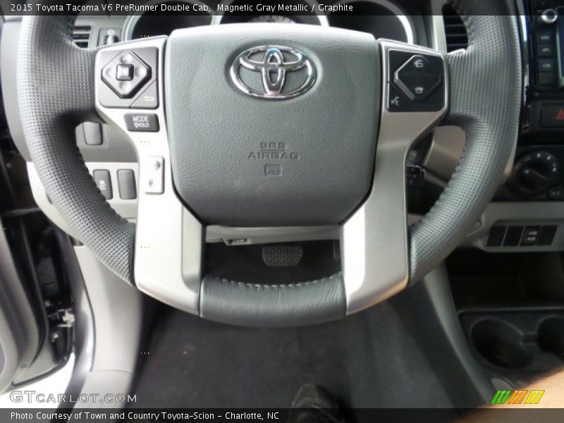 Magnetic Gray Metallic / Graphite 2015 Toyota Tacoma V6 PreRunner Double Cab