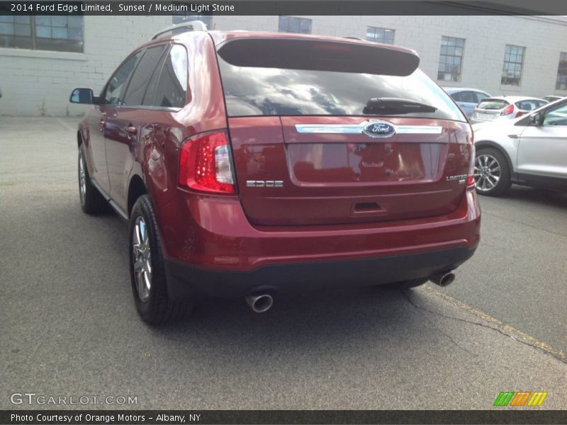 Sunset / Medium Light Stone 2014 Ford Edge Limited