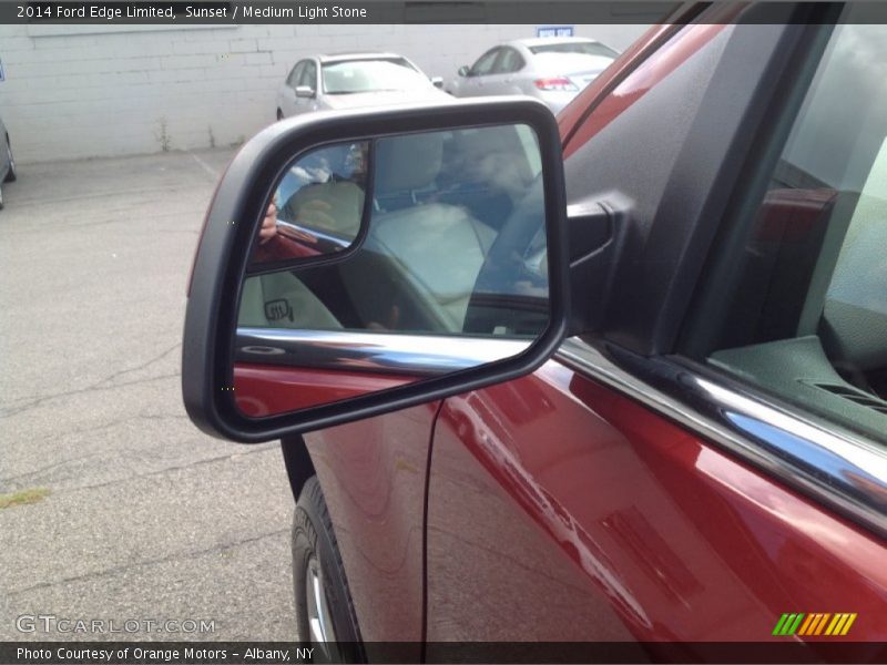 Sunset / Medium Light Stone 2014 Ford Edge Limited