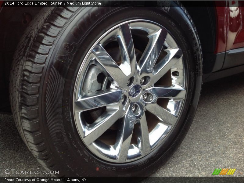 Sunset / Medium Light Stone 2014 Ford Edge Limited