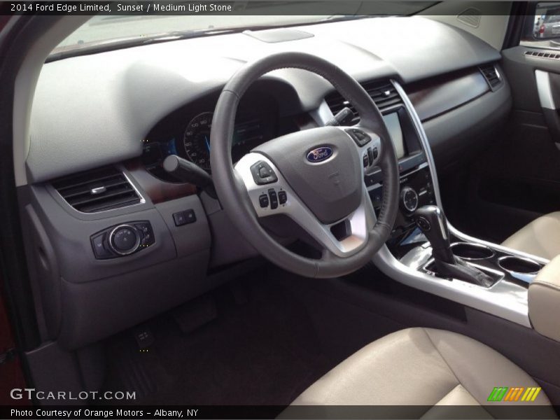 Sunset / Medium Light Stone 2014 Ford Edge Limited