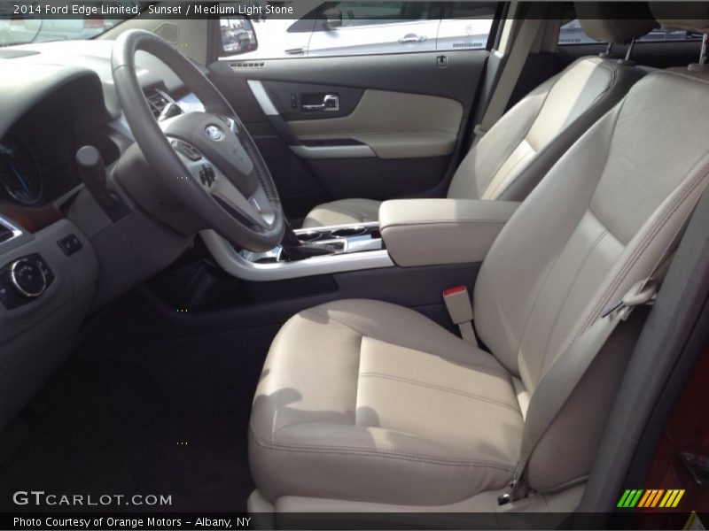 Sunset / Medium Light Stone 2014 Ford Edge Limited