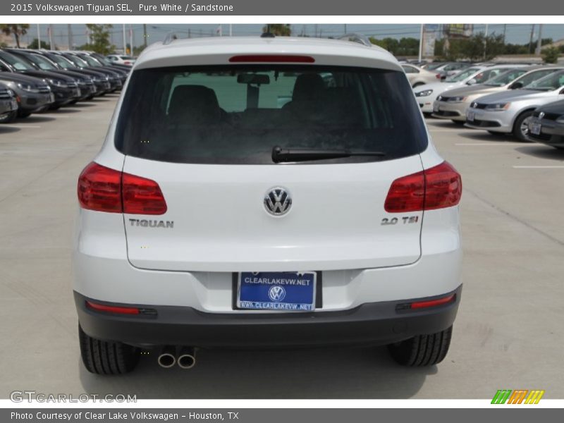 Pure White / Sandstone 2015 Volkswagen Tiguan SEL
