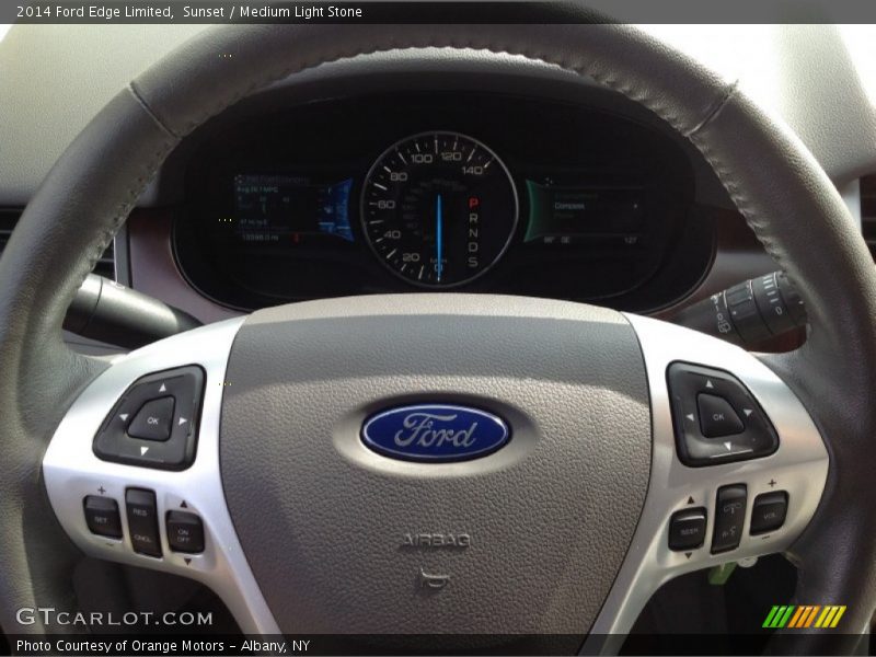 Sunset / Medium Light Stone 2014 Ford Edge Limited
