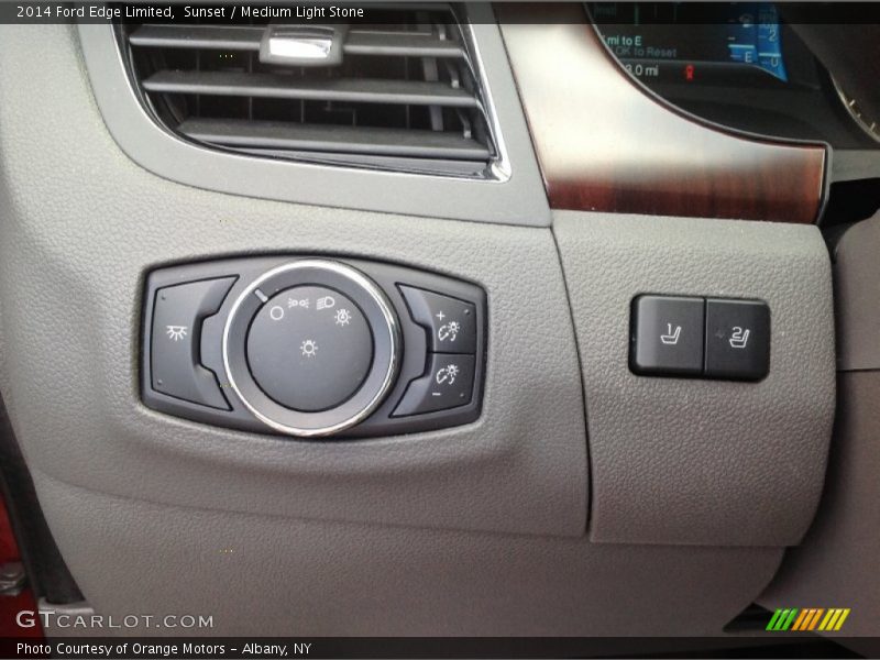 Sunset / Medium Light Stone 2014 Ford Edge Limited