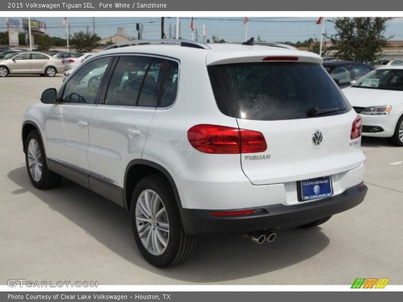 Pure White / Sandstone 2015 Volkswagen Tiguan SEL