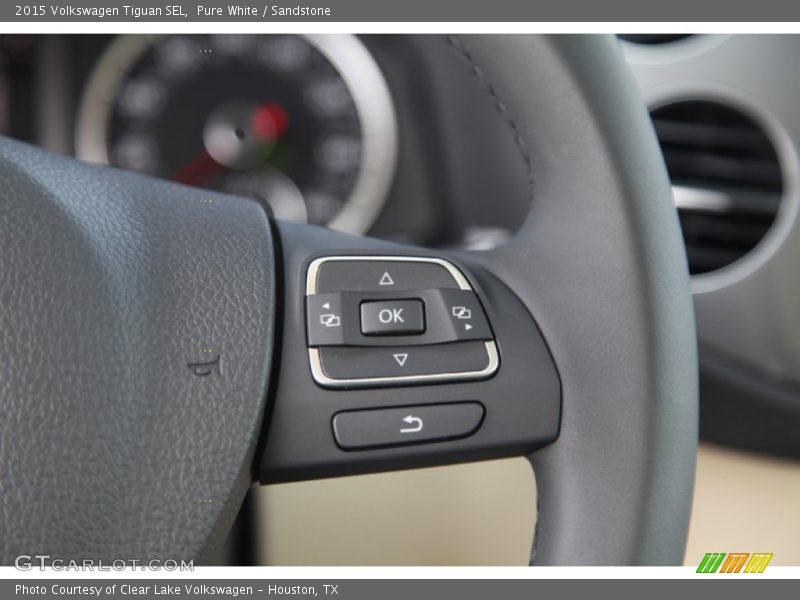 Pure White / Sandstone 2015 Volkswagen Tiguan SEL