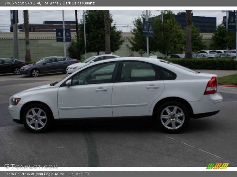 Ice White / Dark Beige/Quartz 2006 Volvo S40 2.4i