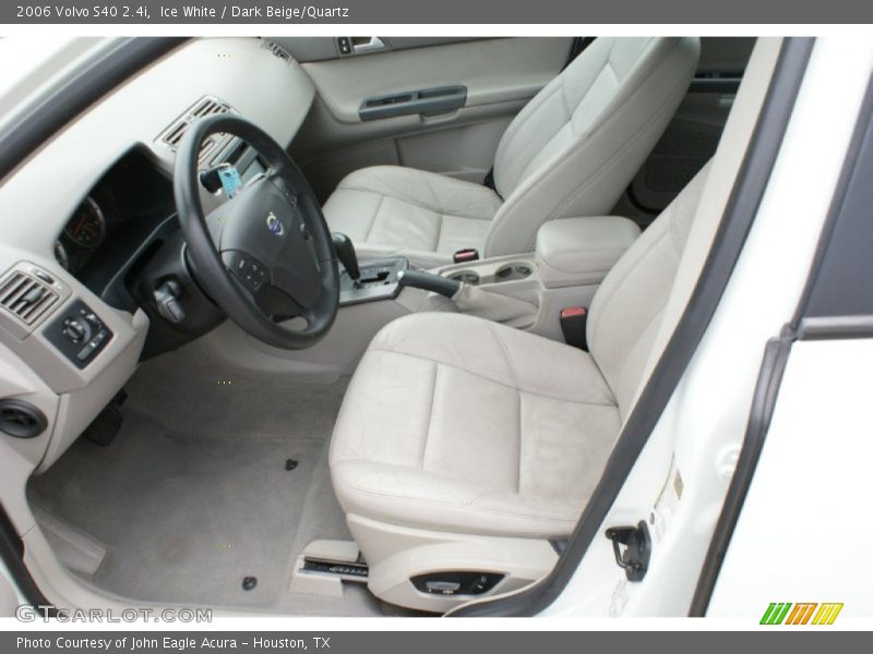 Ice White / Dark Beige/Quartz 2006 Volvo S40 2.4i