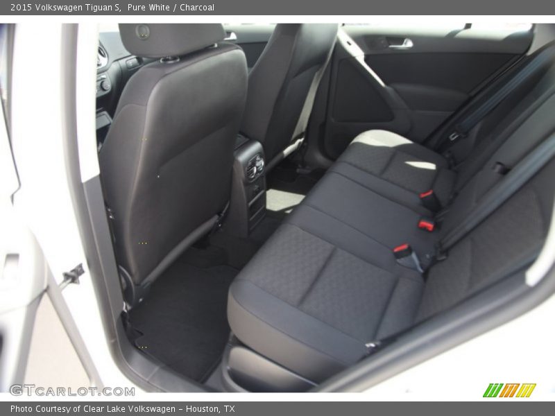 Pure White / Charcoal 2015 Volkswagen Tiguan S