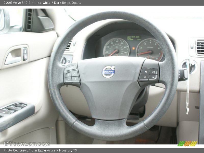 Ice White / Dark Beige/Quartz 2006 Volvo S40 2.4i