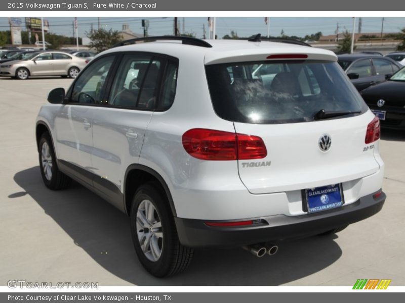 Pure White / Charcoal 2015 Volkswagen Tiguan S