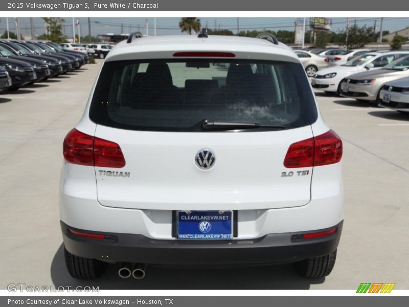 Pure White / Charcoal 2015 Volkswagen Tiguan S