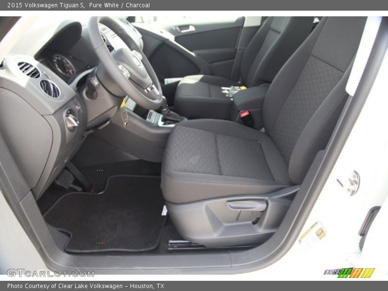 Pure White / Charcoal 2015 Volkswagen Tiguan S