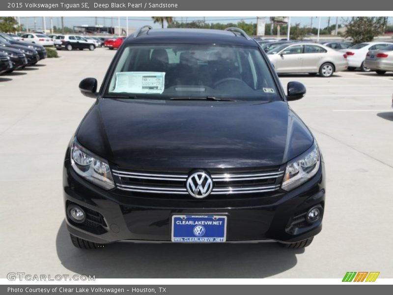 Deep Black Pearl / Sandstone 2015 Volkswagen Tiguan SE