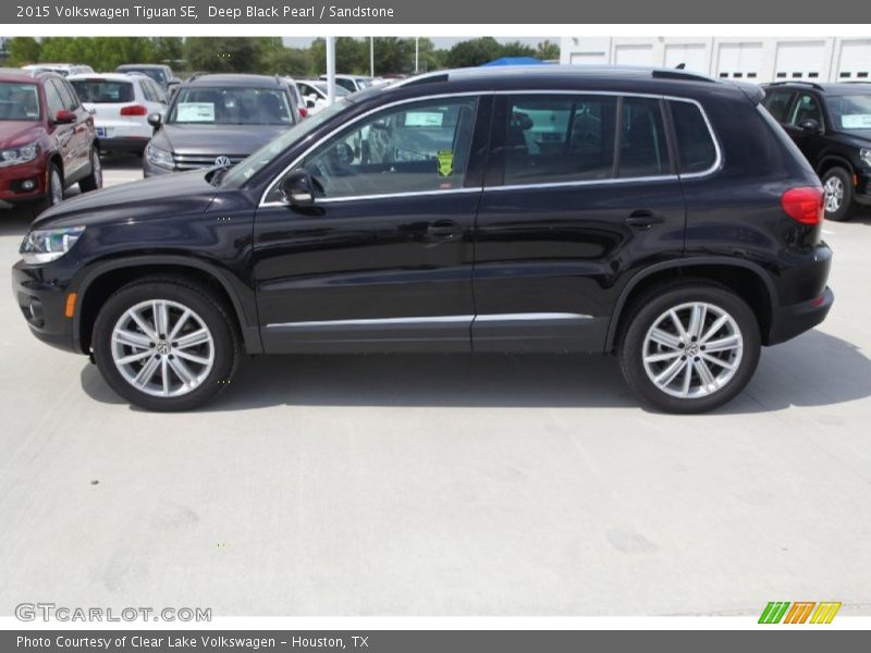 Deep Black Pearl / Sandstone 2015 Volkswagen Tiguan SE