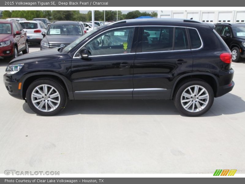 Deep Black Pearl / Charcoal 2015 Volkswagen Tiguan SE