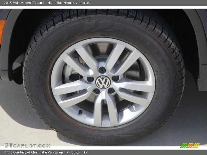 Night Blue Metallic / Charcoal 2015 Volkswagen Tiguan S