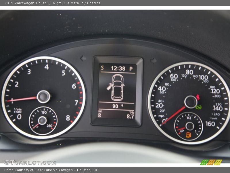 Night Blue Metallic / Charcoal 2015 Volkswagen Tiguan S