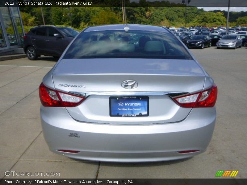 Radiant Silver / Gray 2013 Hyundai Sonata GLS